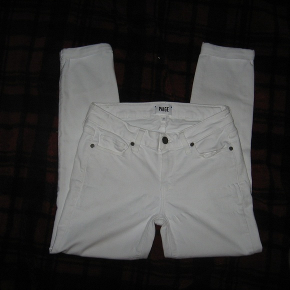 PAIGE Denim - Paige Kylie Crop White Jeans - 27
